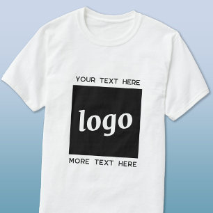 T-shirt Logo Simple Avec Entreprise Texte