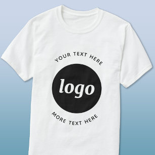 T-shirt Logo Simple Avec Texte Commercial