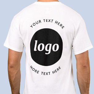 T-shirt Logo Simple Avec Texte Professionnel Promotionnel
