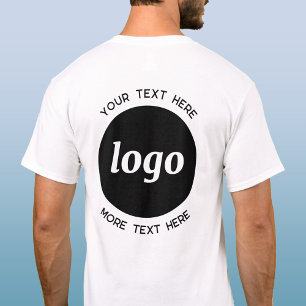 T-shirt Logo Simple Avec Texte Professionnel Promotionnel