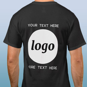 T-shirt Logo Simple Avec Texte Professionnel Promotionnel