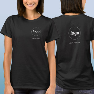T-shirt Logo simple et texte Business Crest and Back