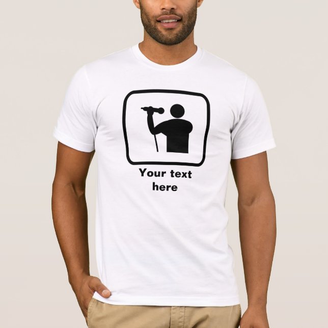 T-shirt Logo Singer — Personnalisable (Devant)