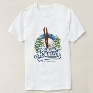 T-shirt Logo ski de Ragged Mountain New Hampshire