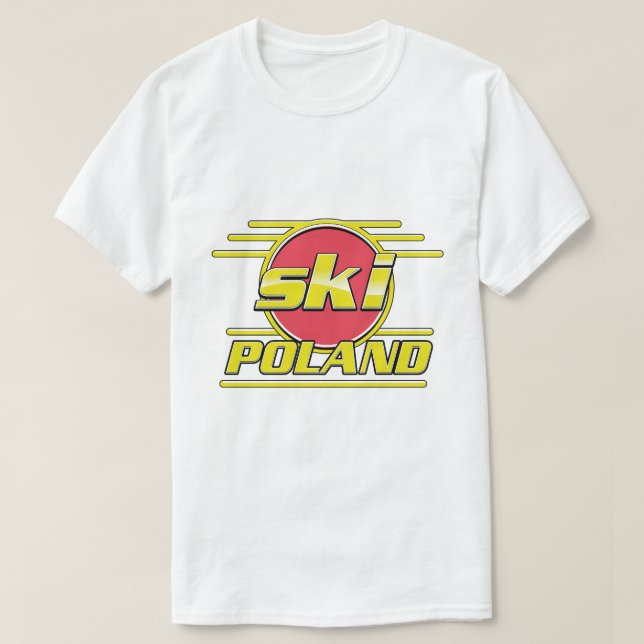 T-shirt Logo Ski Pologne 80s (Design devant)