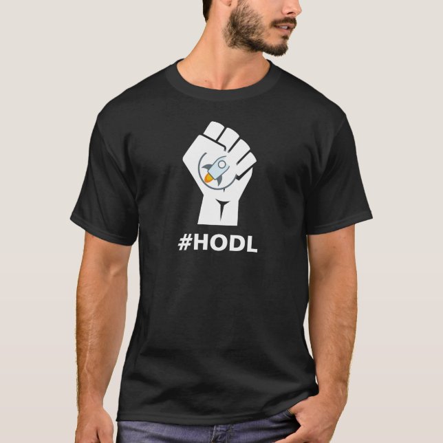 T-shirt Logo stellaire de HODL XLM : Blanc (Devant)