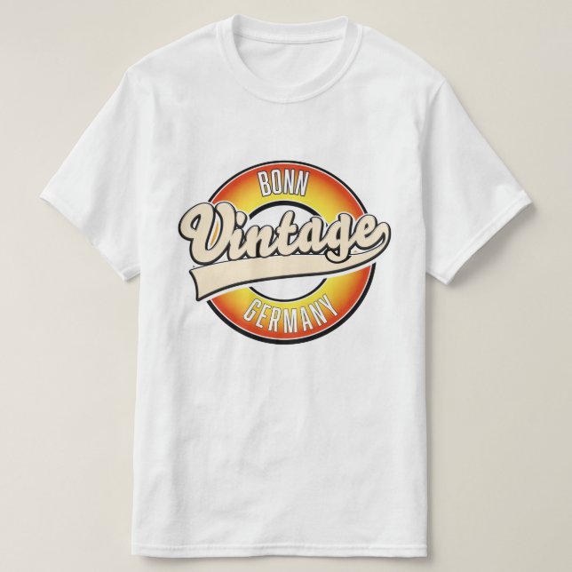 T-shirt logo style vintage Bonn (Design devant)