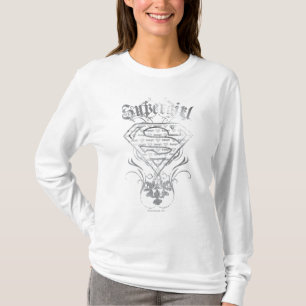 T-shirt Logo super fille Fancy Silver