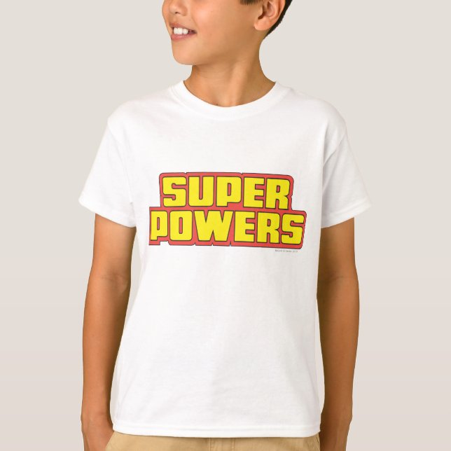 T-shirt Logo Super Powers™ Jaune (Devant)