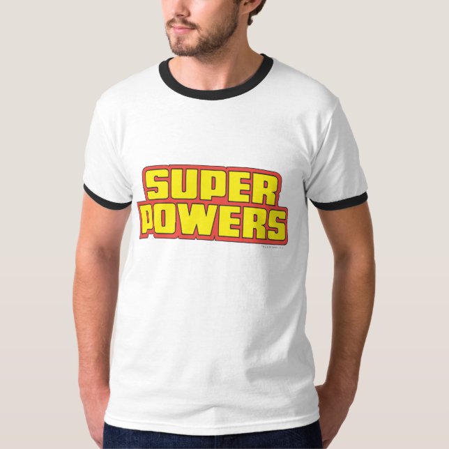 T-shirt Logo Super Powers™ Jaune (Devant)