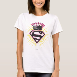 T-shirt Logo Supergirl avec Couronne