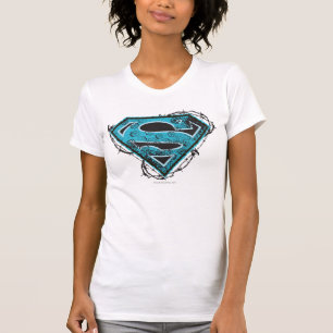 T-shirt Logo Supergirl Barbed Wire and Flowers