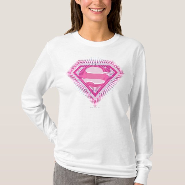 T-shirt Logo Supergirl rose (Devant)