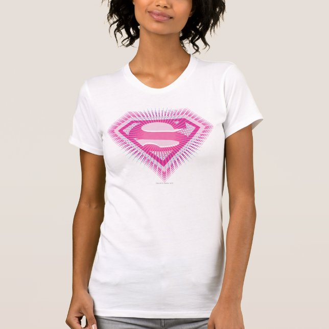 T-shirt Logo Supergirl rose (Devant)