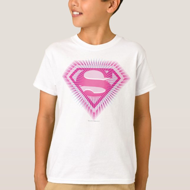 T-shirt Logo Supergirl rose (Devant)