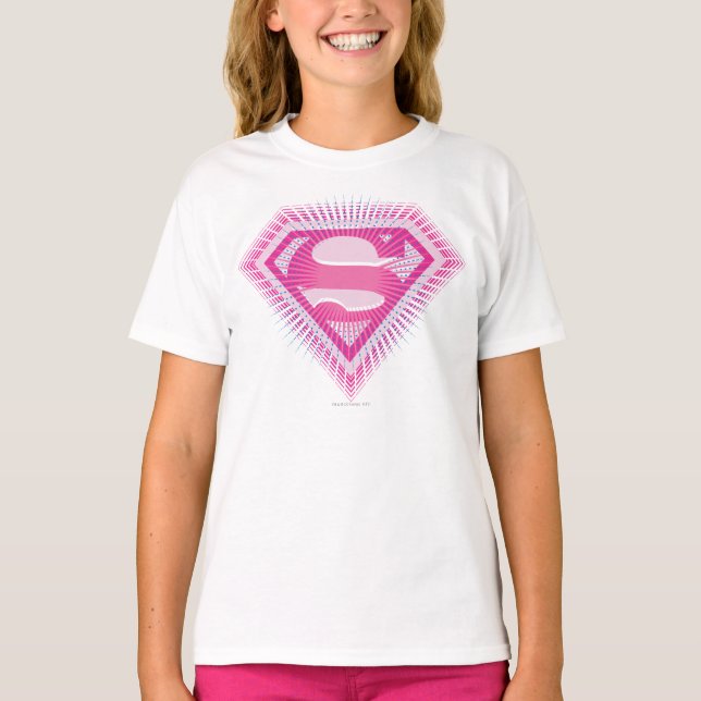 T-shirt Logo Supergirl rose (Devant)