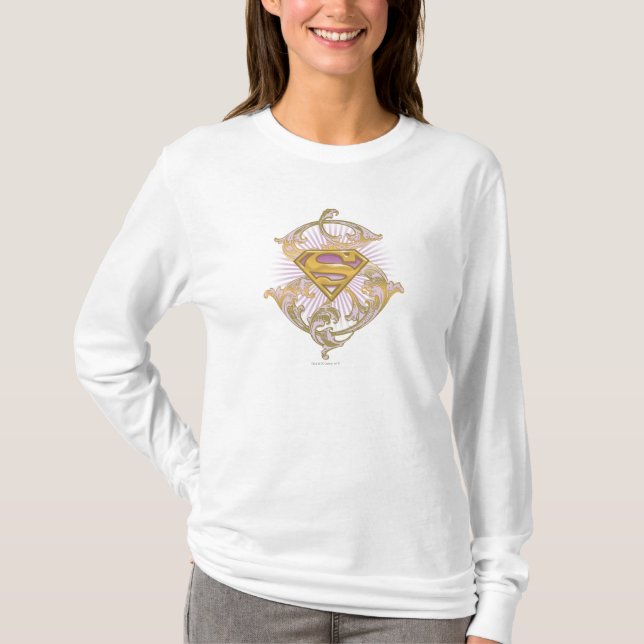 T-shirt Logo Supergirl Starbust (Devant)