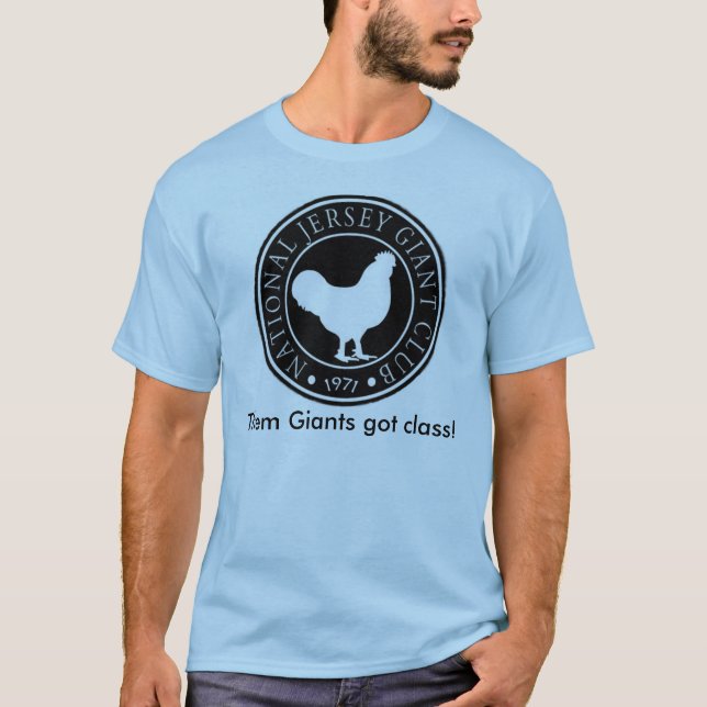 T-shirt Logo t bleu de NJGC (Devant)
