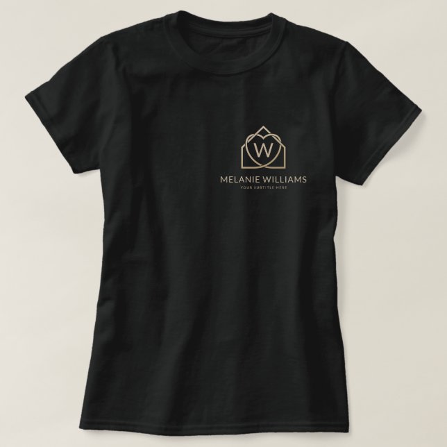 T-shirt Logo T-Shir Promoteur immobilier moderne (Design devant)