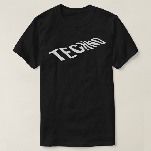 T-shirt logo techno (Design devant)
