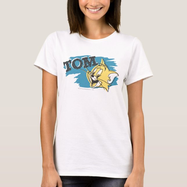 T-shirt Logo Tom Bleu et Jaune (Devant)