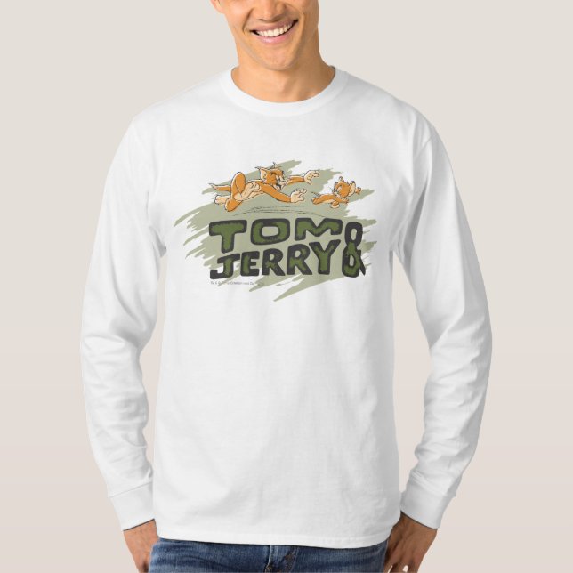 T-shirt Logo Tom et Jerry Chase (Devant)