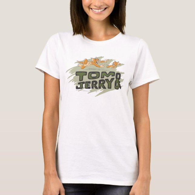 T-shirt Logo Tom et Jerry Chase (Devant)