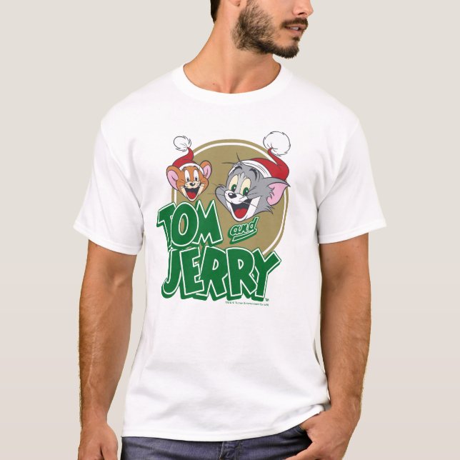 T-shirt Logo Tom et Jerry Holiday (Devant)