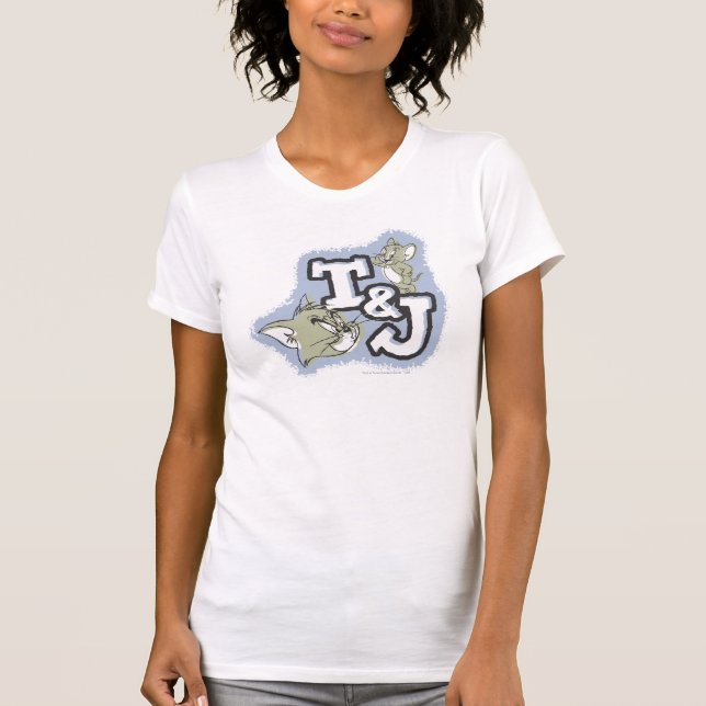 T-shirt Logo Tom et Jerry T&J (Devant)