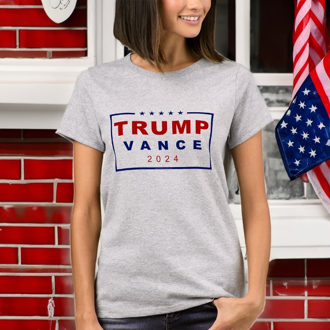 T-shirt Logo Trump Vance 2024 Classic Rectangle (trump vance 2024 log t-shirt)