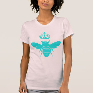 T-shirt Logo turquoise intelligent de reine des abeilles