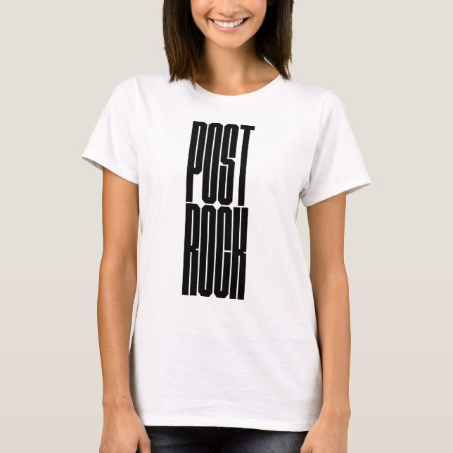 T-shirt logo typographie gras Post Rock (Devant)