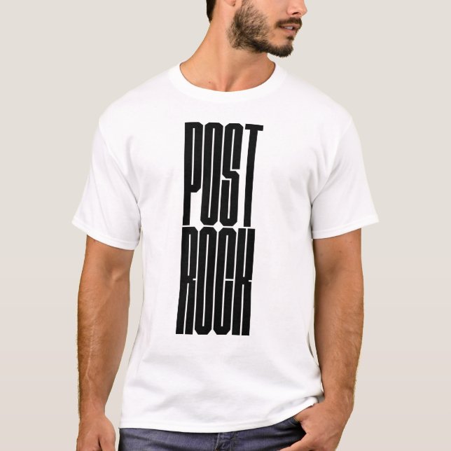 T-shirt logo typographie gras Post Rock (Devant)
