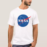 T-shirt Logo Ultimate NASA Rocket Blanc Coton lourd<br><div class="desc">AVIS IMPORTANT : Insignes et identificateurs de la NASA fournis et utilisés avec la permission de la NASA.</div>