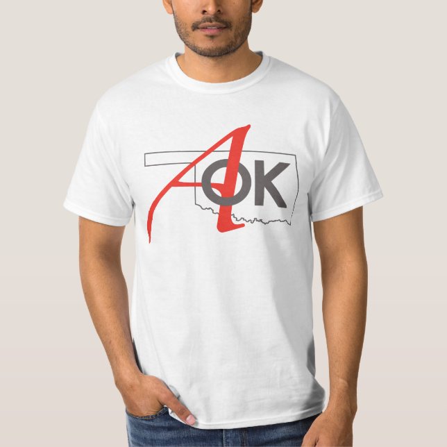 T-shirt Logo variable de couleur/style AOK (Devant)