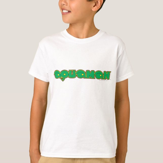 T-shirt Logo vert Aquaman (Devant)