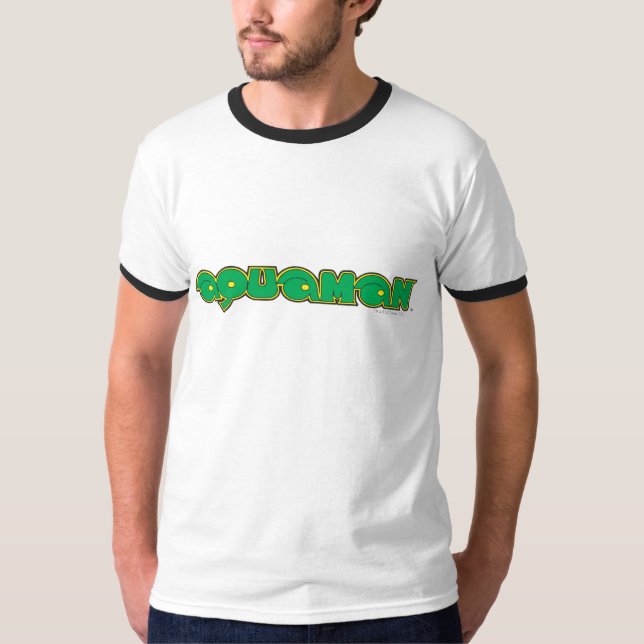 T-shirt Logo vert Aquaman (Devant)