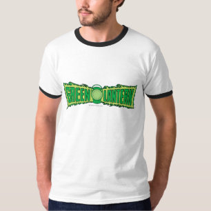 T-shirt Logo vert de lanterne avec la lanterne