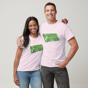 T-shirt Logo vert de lanterne incliné