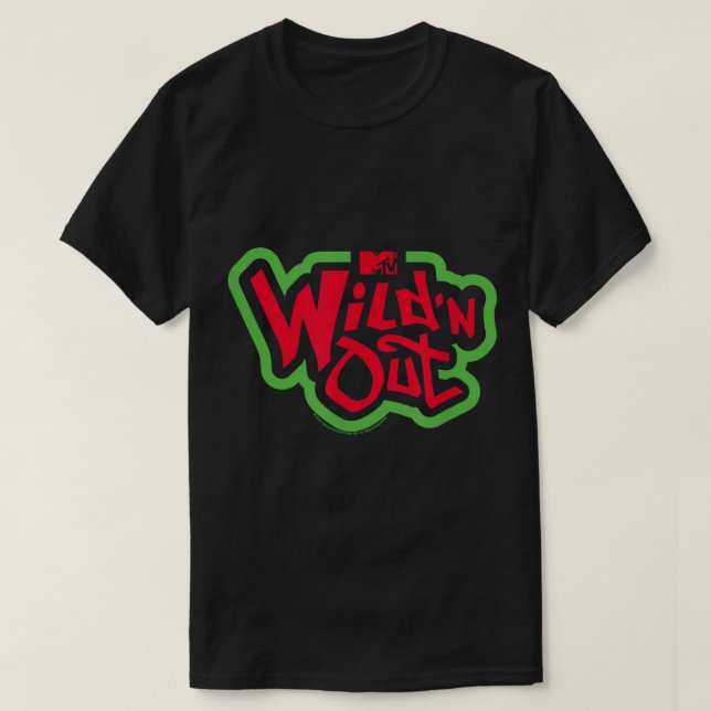 T-shirt Logo vert et rouge de Wild N Out  (Design devant)