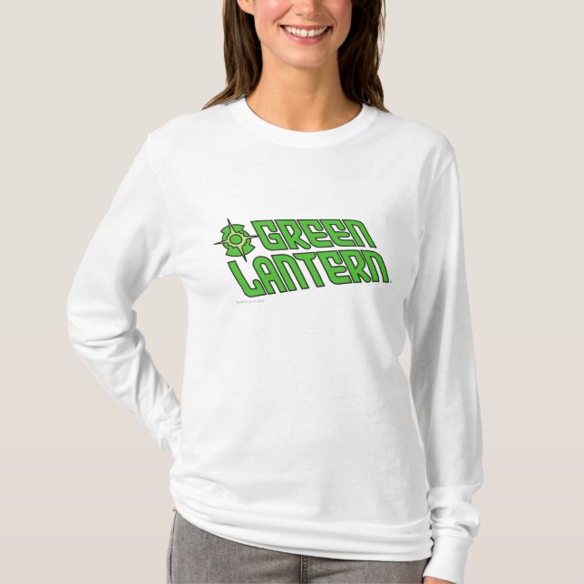 T-shirt Logo vert lanterne rayé (Devant)