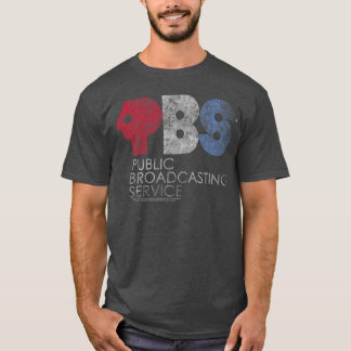 T-shirt Logo vintage ami rouge blanc et bleu en détresse