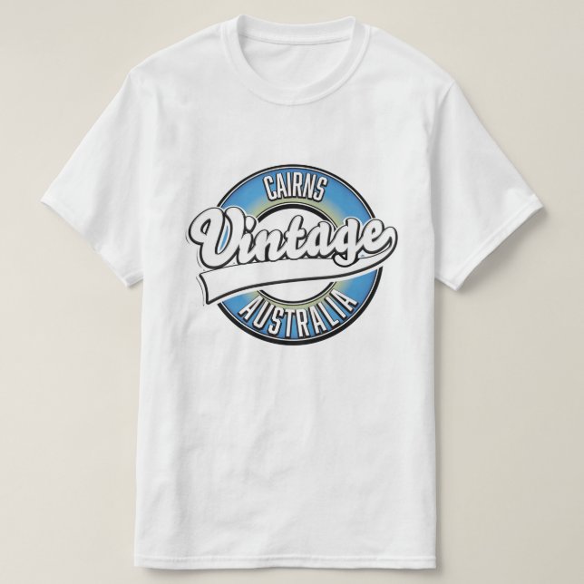 T-shirt Logo vintage de Cairns Australie. (Design devant)