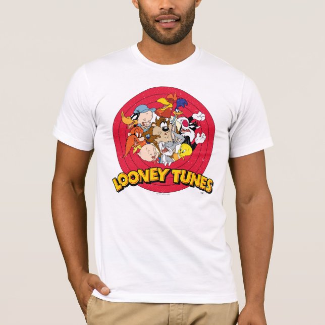 T-shirt Logo Vintage de caractères LOONEY TUNES™ (Devant)