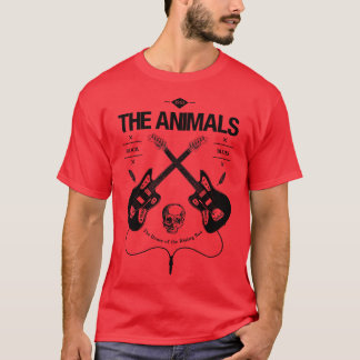 T-shirt Logo Vintage de la guitare ANIMAUX
