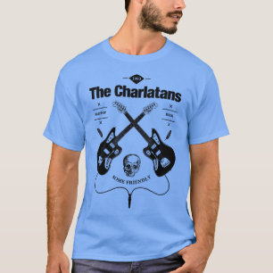 T-shirt Logo Vintage de la Guitare Charlatans