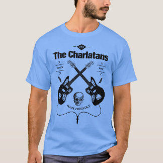 T-shirt Logo Vintage de la Guitare Charlatans