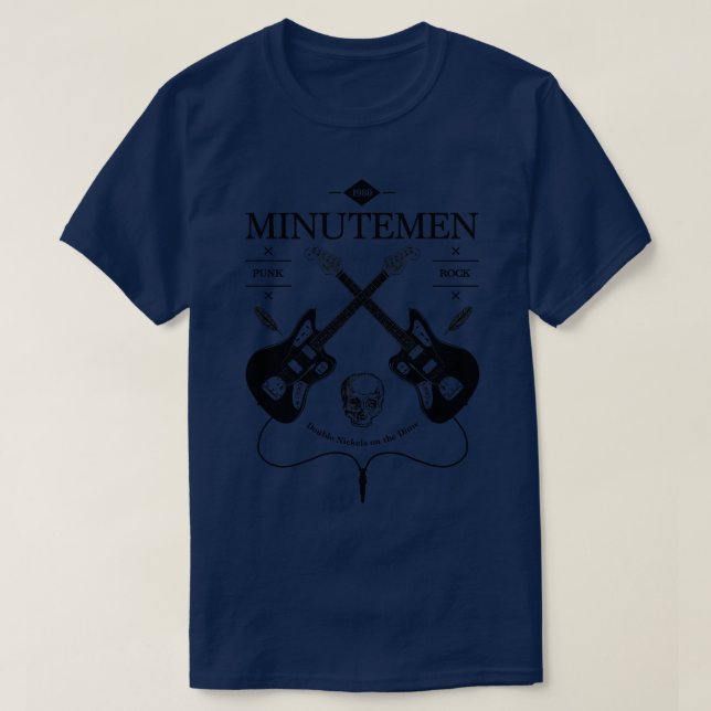 T-shirt Logo Vintage de la guitare MINUTEMEN (Design devant)