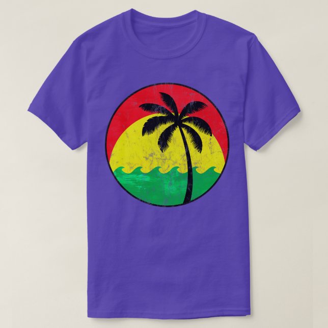 T-shirt Logo vintage de reggae (Design devant)