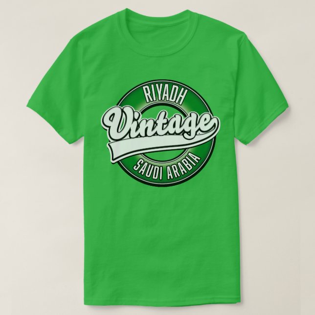 T-shirt Logo Vintage de Riyadh Arabie Saoudite (Design devant)